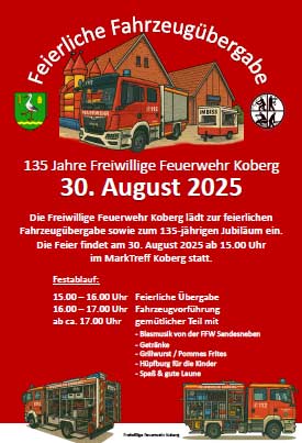 Feuerwehrfahrzeug-Übergabe